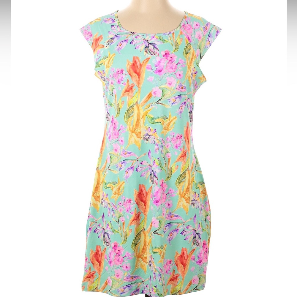 NWOT Beautiful Floral Premium Designer Casual Dress M